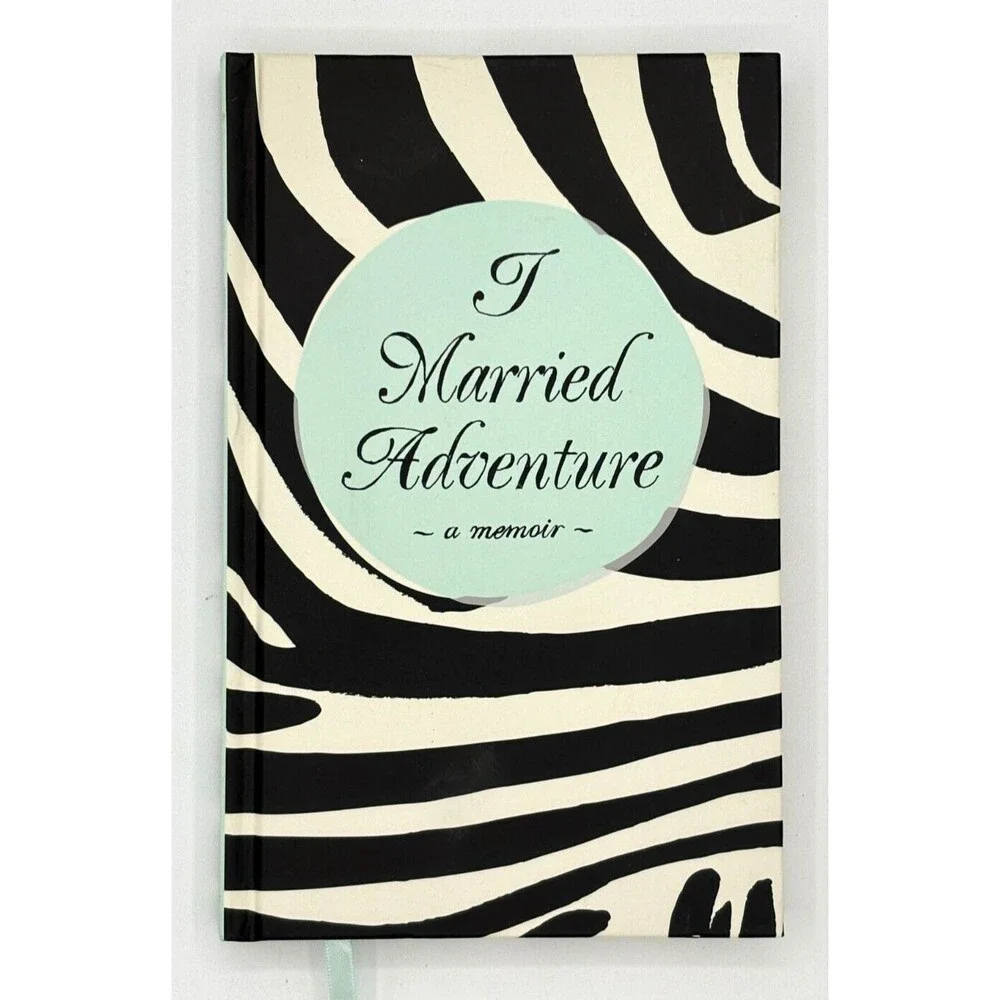 Kate Spade Bridal Notebook Hardcover I Married Adventure Zebra Print Journal New